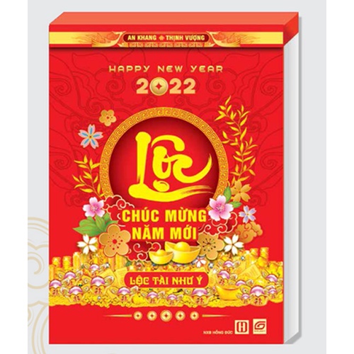 Lịch Bloc 2022 Đại Lỡ - Lộc Tài Như Ý TL06 - Lịch Tết 2022 - Tủ Sách QQ