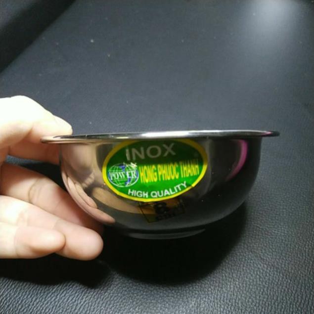 Bát inox bé size 8cm, dùng pha mặt nạ, đựng dụng cụ