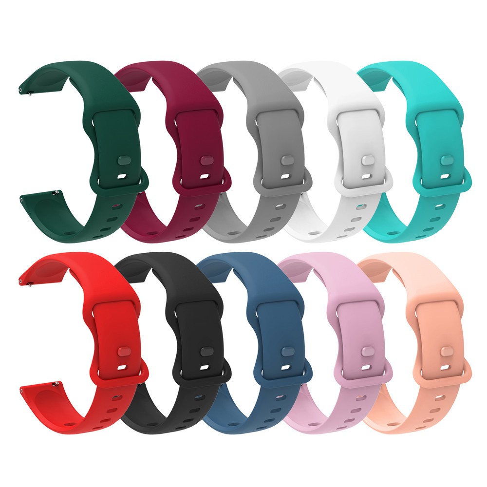 Dây đeo silicon 20mm cho đồng hồ thông minh Huami Amazfit Bip U pro GTS 3 Bip S Lite GTS 2 Mini GTR 42mm