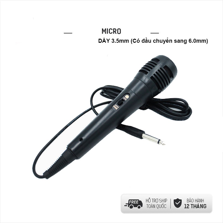 Micro Dây Karaoke ONTEKCO Chống hú, chống nhiễu Cao cấp, Chuyên dụng cho Amply, loa kéo