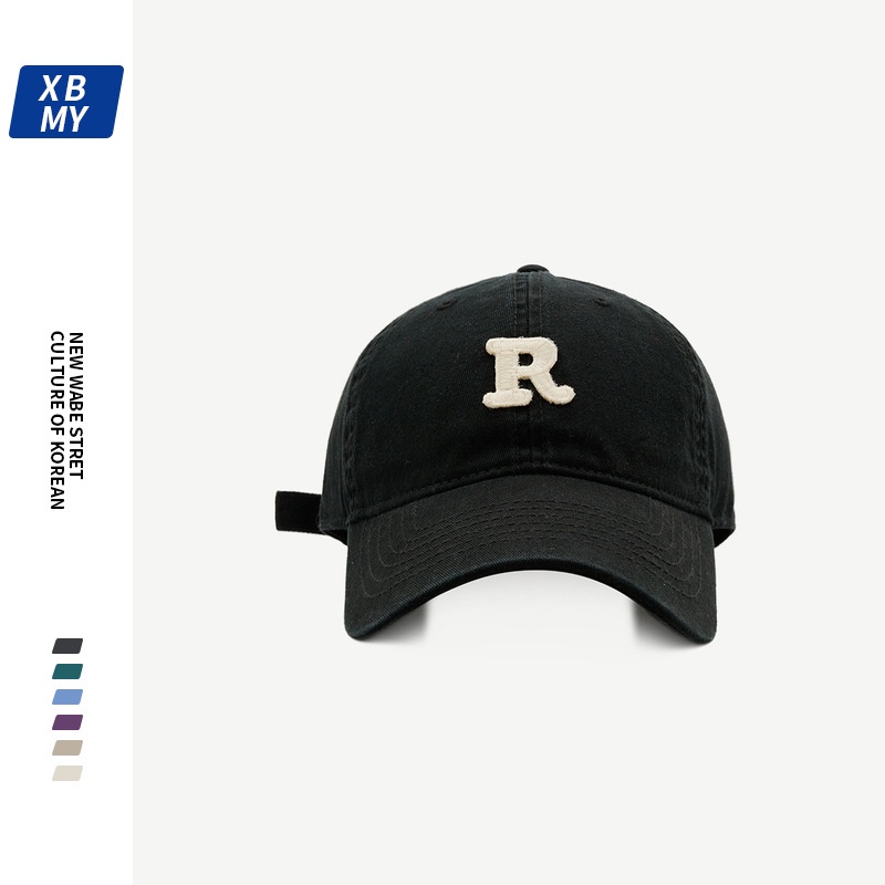 Mũ Lưỡi Trai Mềm Thêu Chữ Phong Cách Hàn Quốc Thời Trang