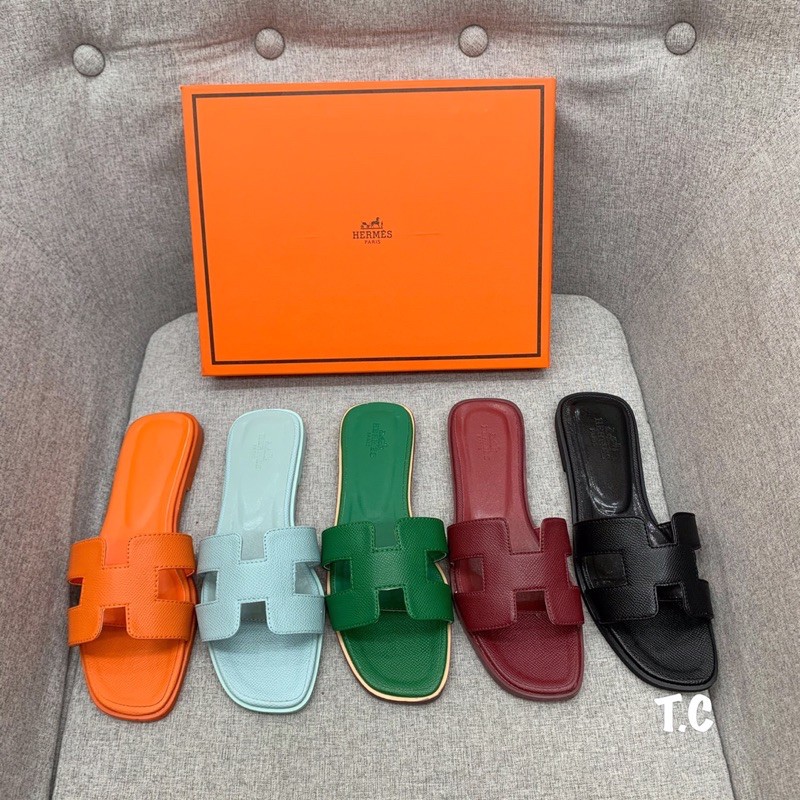 Dép lê hm da sần fullbox