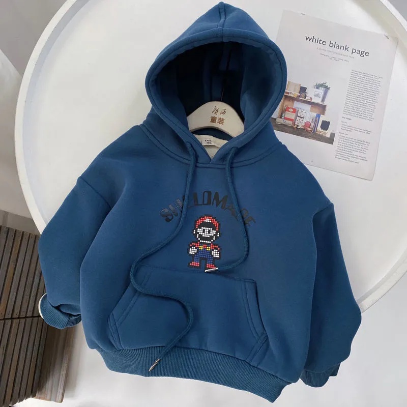 Áo hoodie thời trang thu đông kiểu dáng mới lạ cho bé trai
