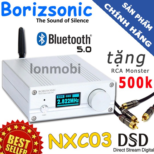 NXC03 - DAC NGHE NHẠC DSD256 24BIT/384KHZ Tặng Dây RCA