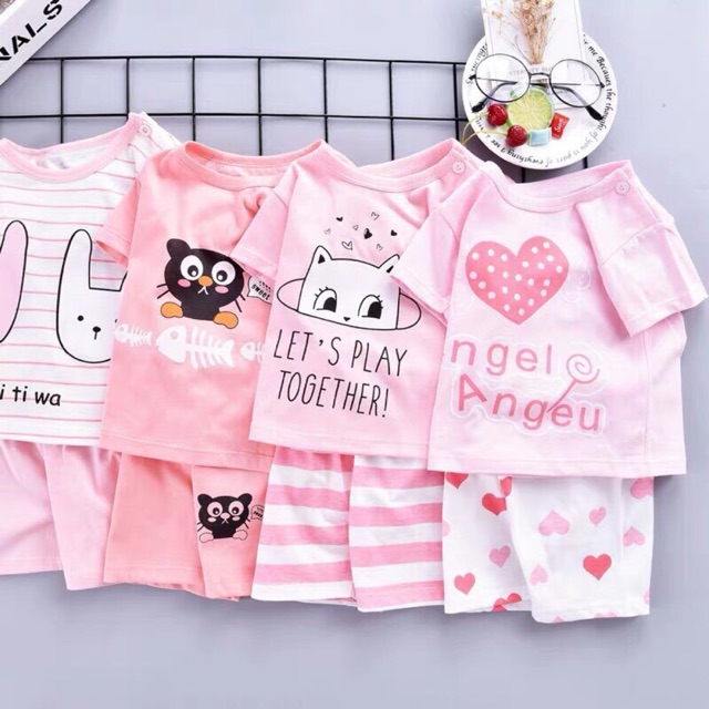 🍄 Bộ cotton bé gái size 8-20kg