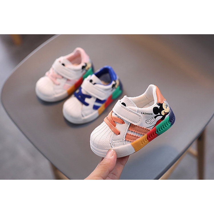 Giày Thể Thao Mickey Cầu Vồng Cho Bé Trai/Gái