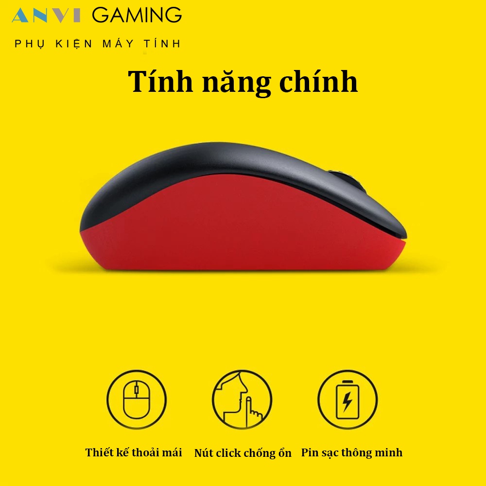 CHUỘT KHÔNG DÂY MINI T-WOLF Q8 - KHÔNG ỒN - PIN SẠC THÁO RỜI - CHUỘT GAMING KHÔNG DÂY - DPI 1200