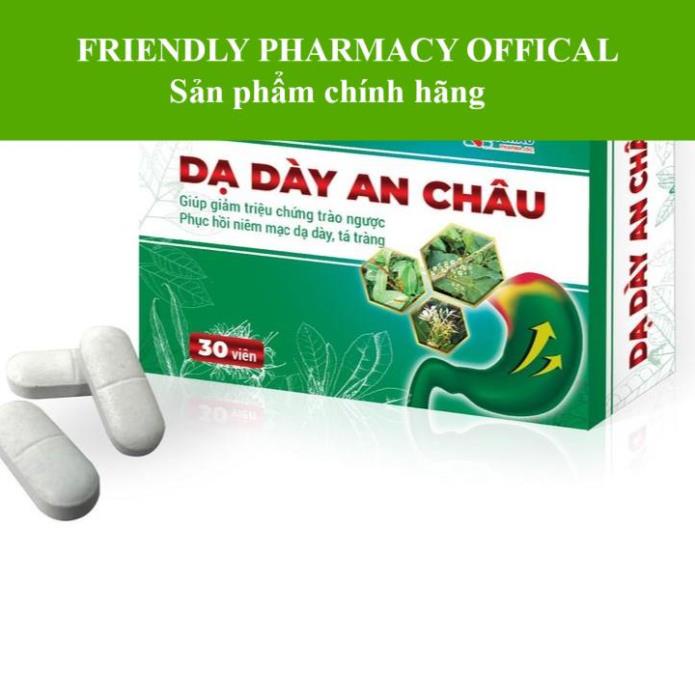 Dạ Dày An Châu - Hỗ trợ làm giảm đau dạ dày, tá tràng, trào ngược dạ dày, đầy hơi, ợ chua ( hộp 30 viên)