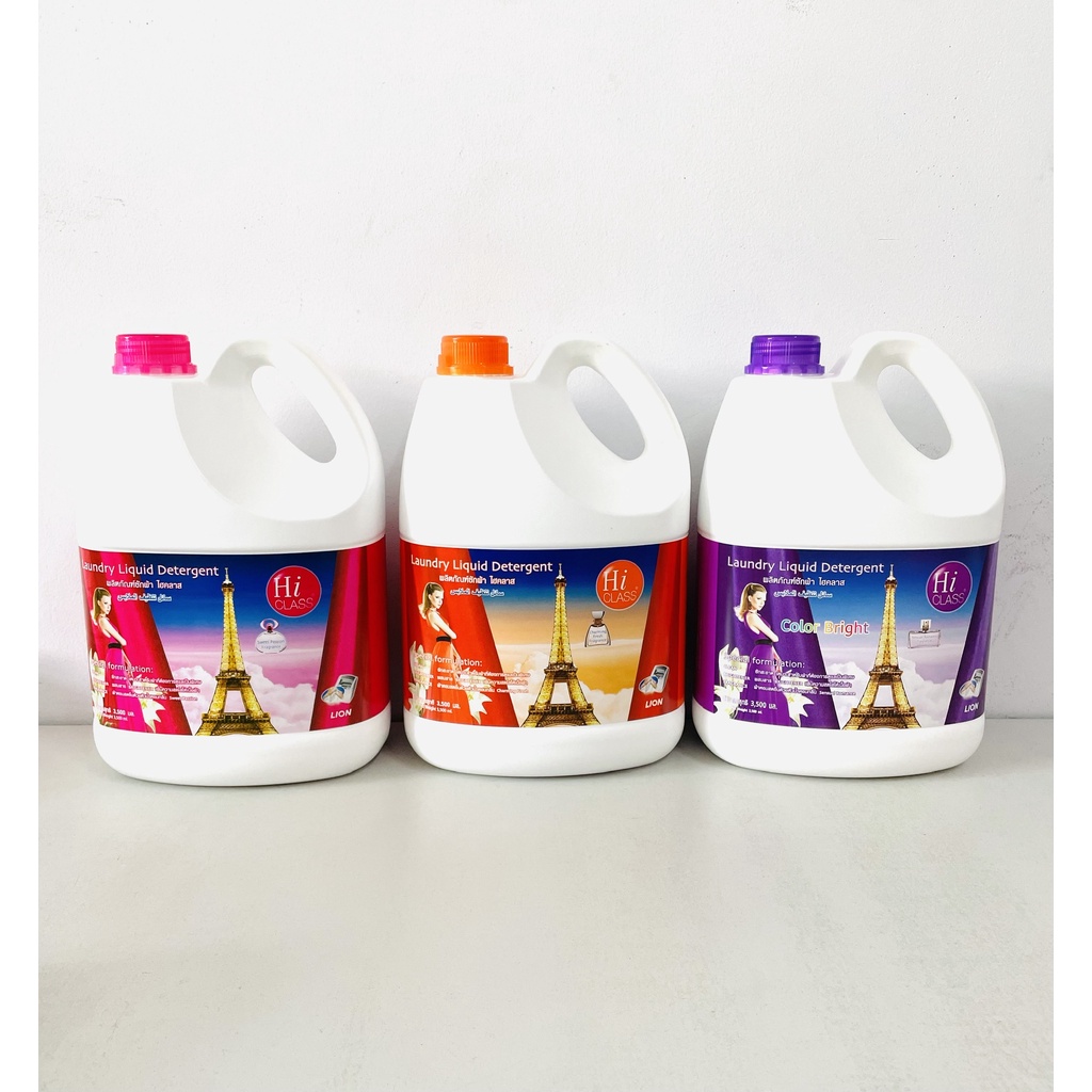 Nước Giặt Xã 2 Trong 1 HICLASS Hương Hoa Hồng 3000ML - Hàng Thái Lan Chính Hãng