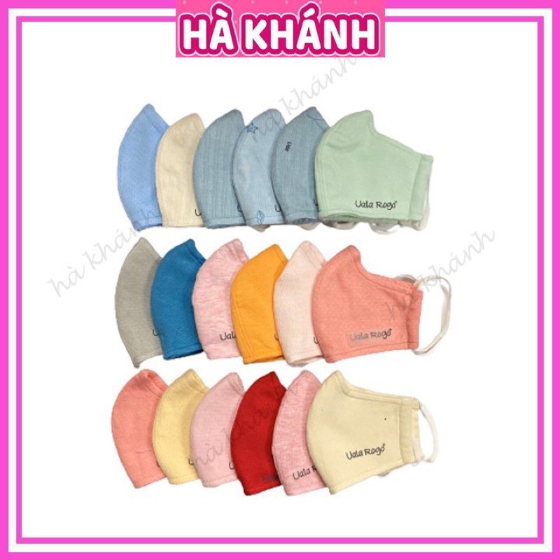 [Mã FAMAYFA2 giảm 10K đơn 50K] Khẩu trang UALA & ROGO sợi tre 4 lớp (2 chiếc /1 set )