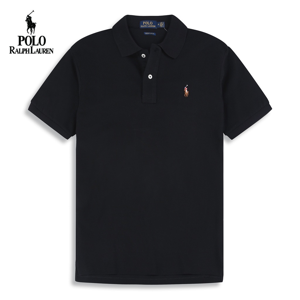 Áo Thun Polo Mùa Hè Tay Ngắn Màu Trơn Đơn Giản Ralph Polo Lauren Chất Lượng Cao Hàng Mới 2023