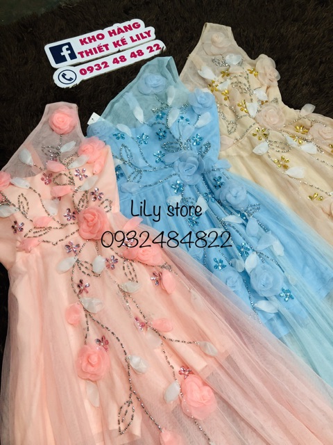 ẢNH VÀ VIDEO SHOP TỰ QUAY 100%   Đầm maxi lệch vai kết cườm hoa