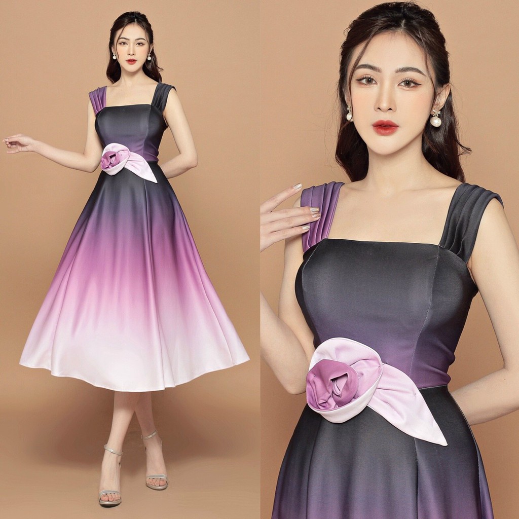 Đầm Ombre hai dây