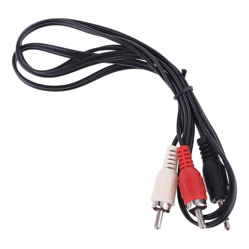 Cáp Chuyển Đổi Âm Thanh 3.5mm Sang 2 Rca Cho Ipod Mp3 1m