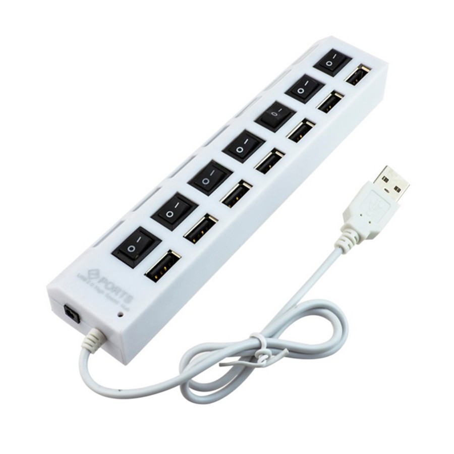 BỘ CHIA 7 CỔNG USB HUB 2.0 CÓ CÔNG TẮC