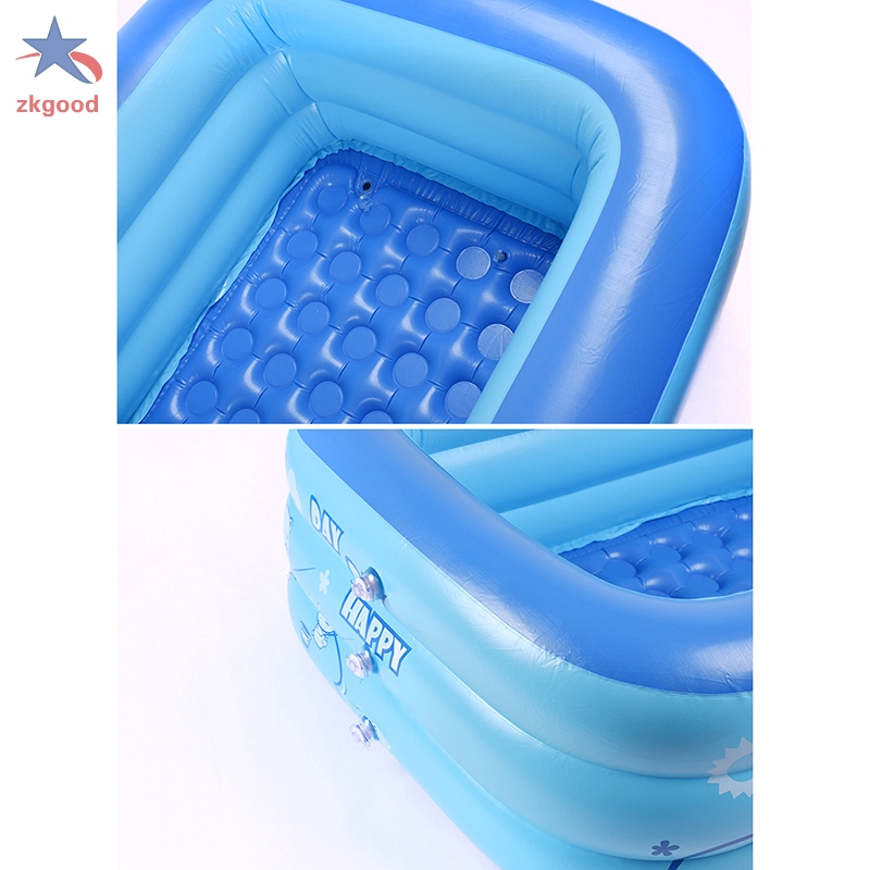 PVC Rectangular Inflatable Baby Swimming Pool Home Courtyard Garden Kid Swimming Pool