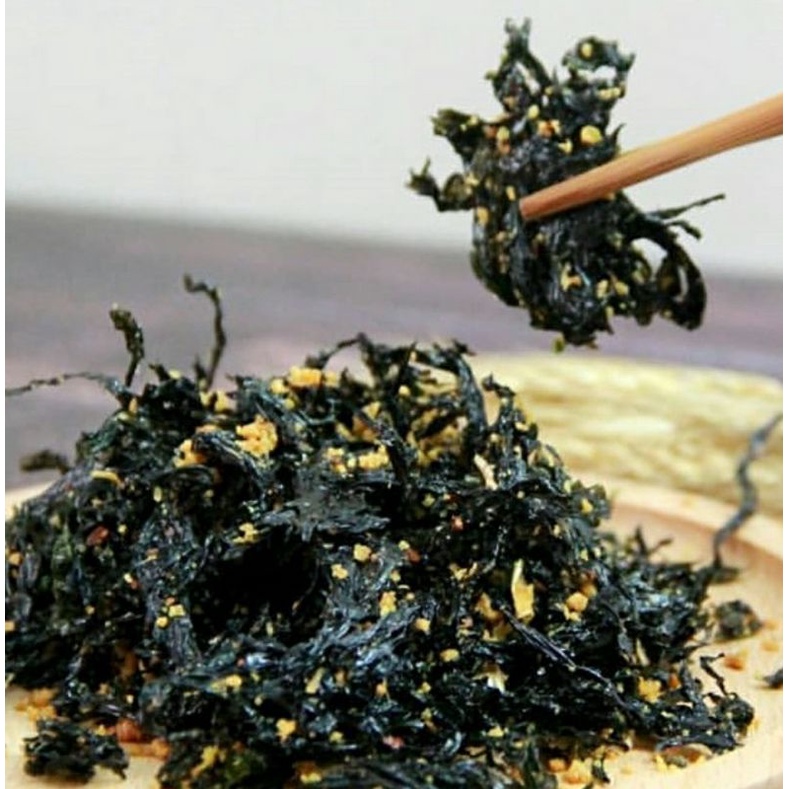 RONG BIỂN CHÁY TỎI/MÈ RANG hộp150g