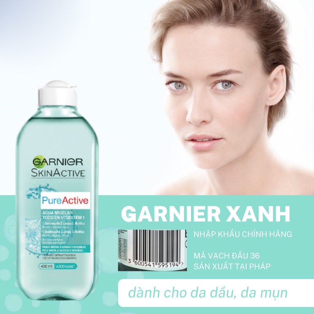 Nước Tẩy Trang làm Sạch Sâu Garnier Micellar Cleansing Water