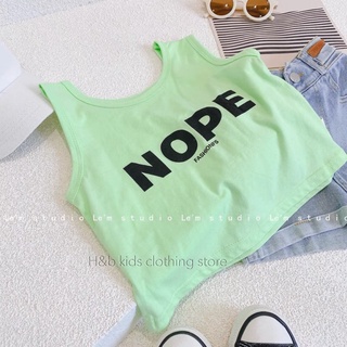 Bộ NOPE crop bé gái