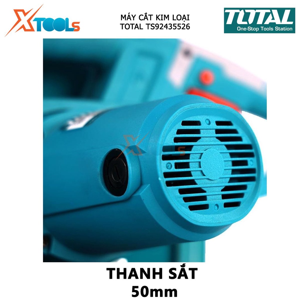 Máy cắt sắt TOTAL TS92435526 máy cắt kim loại 220-240V~50/60Hz, Công suất 2400W, 355x25, 3900 vòng/ phút cắt kim loại
