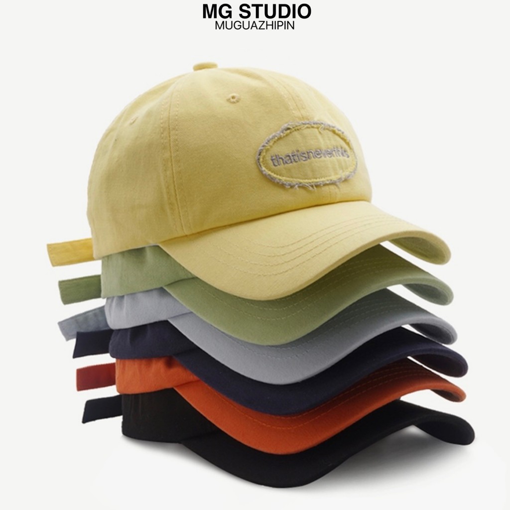 Mũ lưỡi trai MG STUDIO thêu chữ nhỏ phong cách thời trang