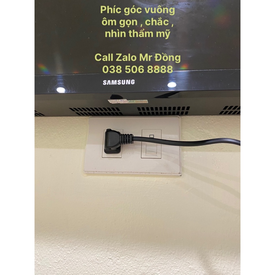 Dây nguồn số tám sam sung hãng I- SHENG 6A chân góc vuông