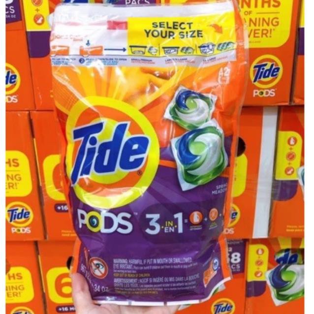 Viên giặt tide pods 3in1 của Mỹ- bịch 42 viên