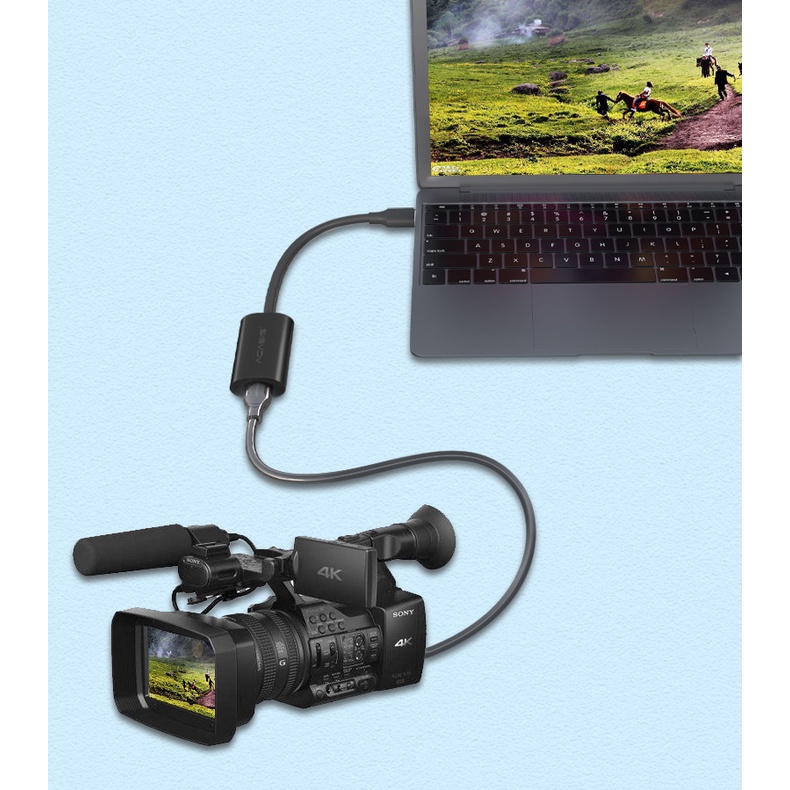 Cáp phát livestream,ghi hình từ máy ảnh, điện thoại,PS4,XBOX lên máy tính, laptop-Video capture HDMI ACASIS FullHD 1080p