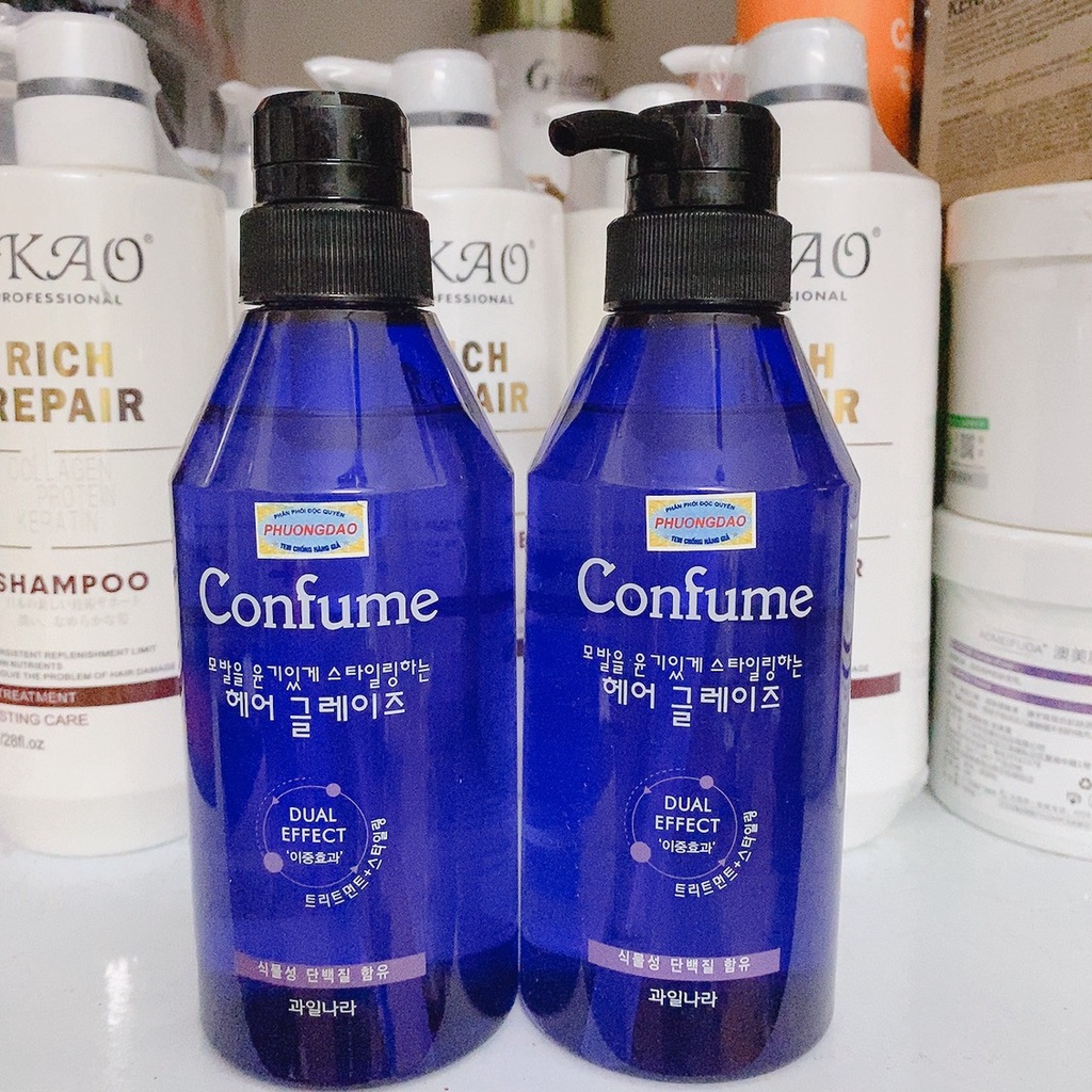 Gel vuốt tóc  giữ lọn sóng xoăn Welcos Confume Hair Glaze – 400ml, ( gel mềm )