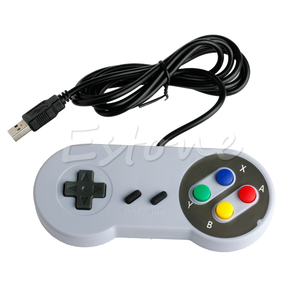 QUU USB Tay cầm chơi game Siêu điều khiển Joypad cho Famicom Nintendo SF SNES PC Windows Mac