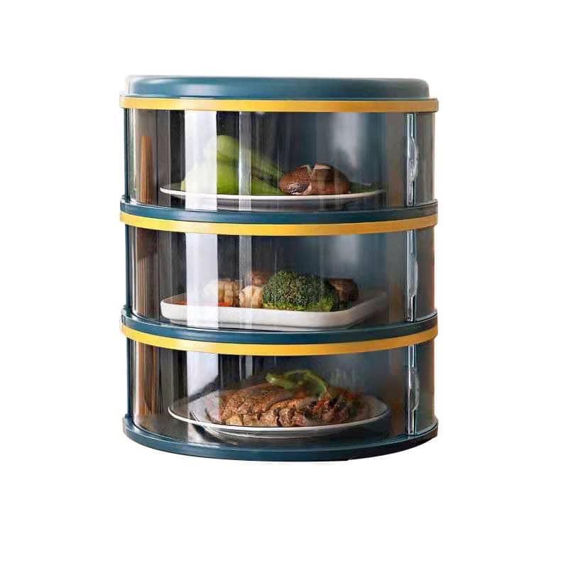 LỒNG BÀN GẤP GỌN 5 TẦNG BẢO QUẢN THỰC PHẨM, CHỐNG CÔN TRÙNG, BỤI BẨN TIỆN LỢI