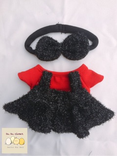 Outfit đỏ đen