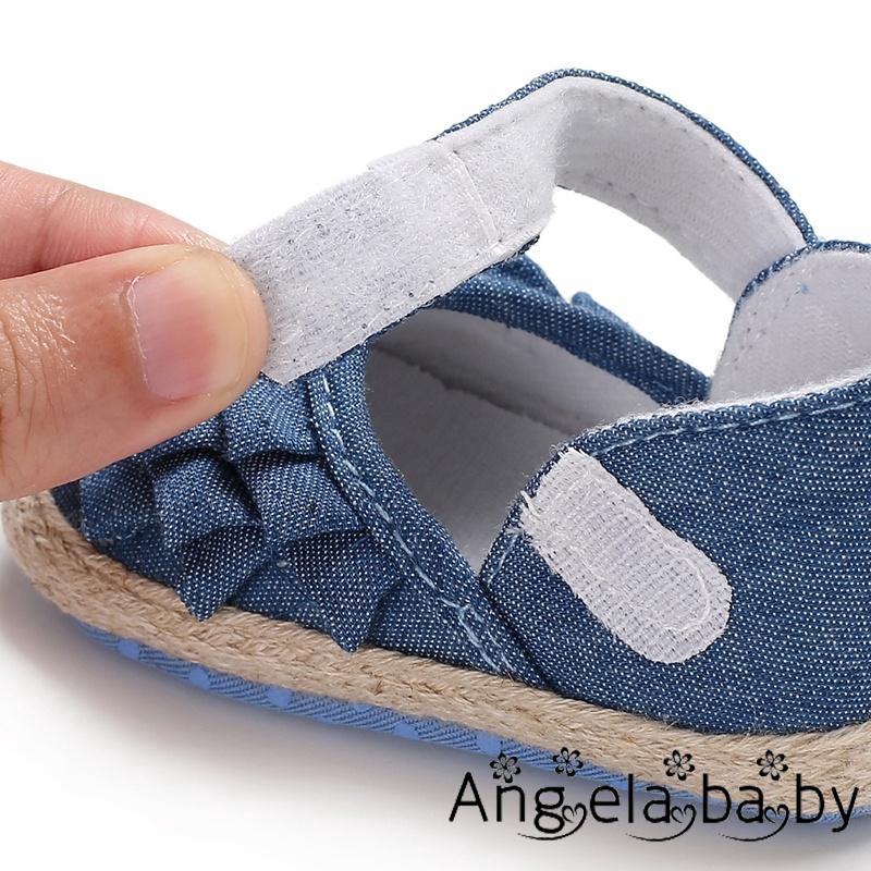 Giày sandal vải có đế chống trượt cho bé gái