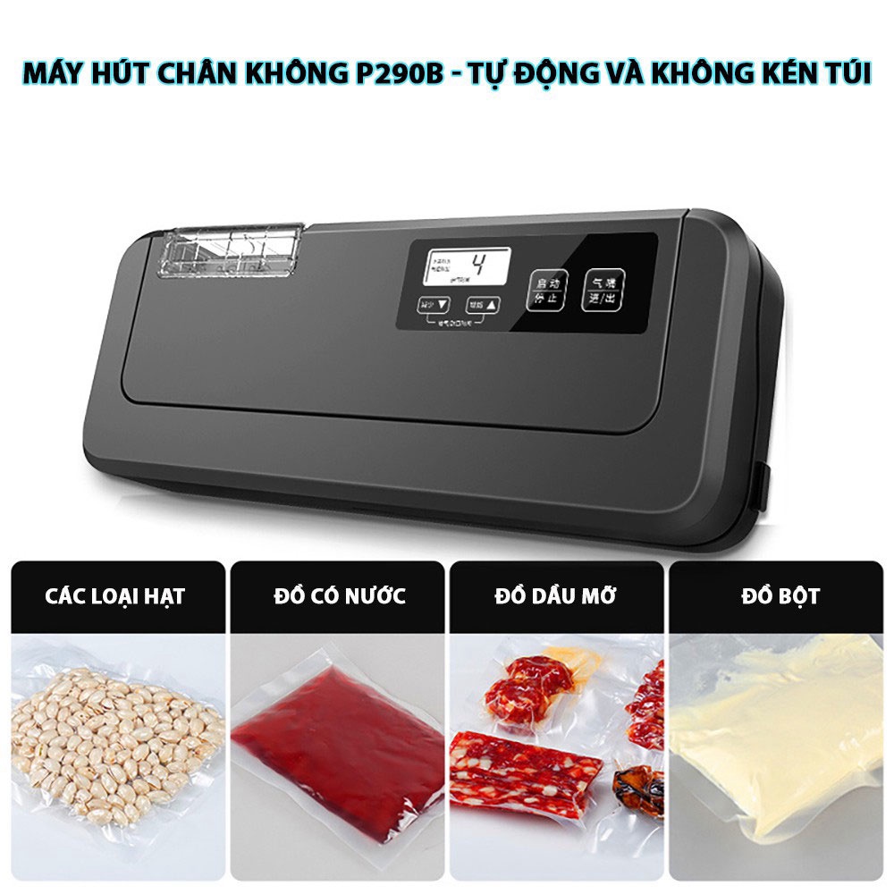 Thiết Bị Hút Chân Không P290B Hàng Chuẩn hút và hàn tự động các loại túi, mối hàn kín - Bảo hành 12 tháng