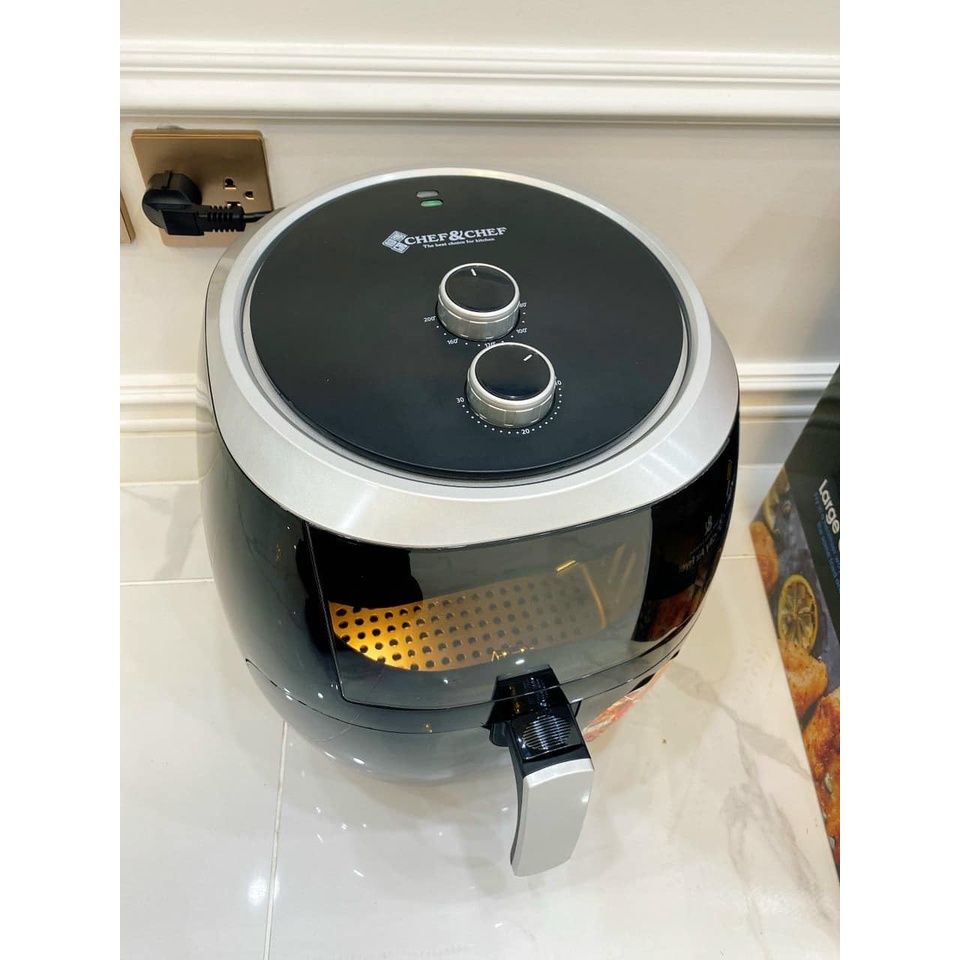 Nồi Chiên Không Dầu CHEF&amp;CHEF Dung Tích 7,7L Công Suất 2400W [Bảo Hành 12 Tháng ]