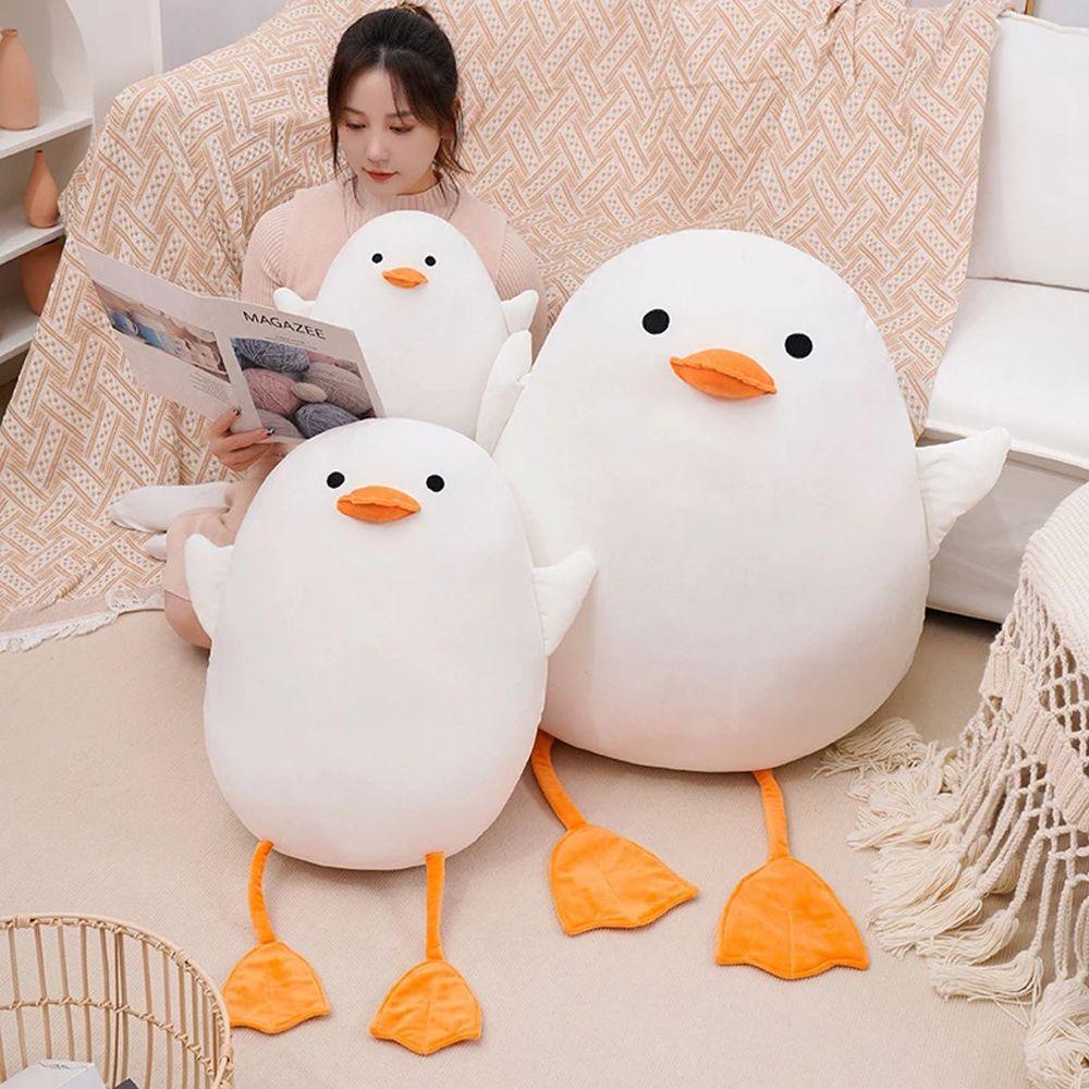 Đồ chơi nhồi bông Hình Chú Vịt Trắng Dễ Thương REBUY1
