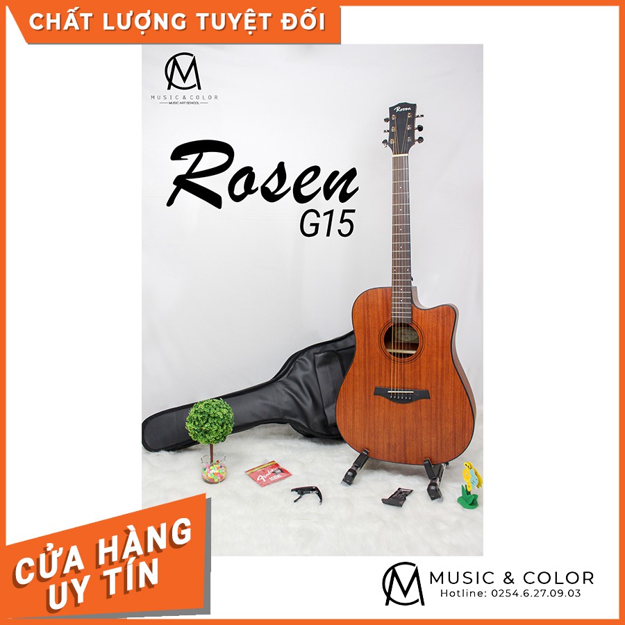 Guitar ROSEN G15 chính hãng - Nhạc cụ MUSIC&COLOR