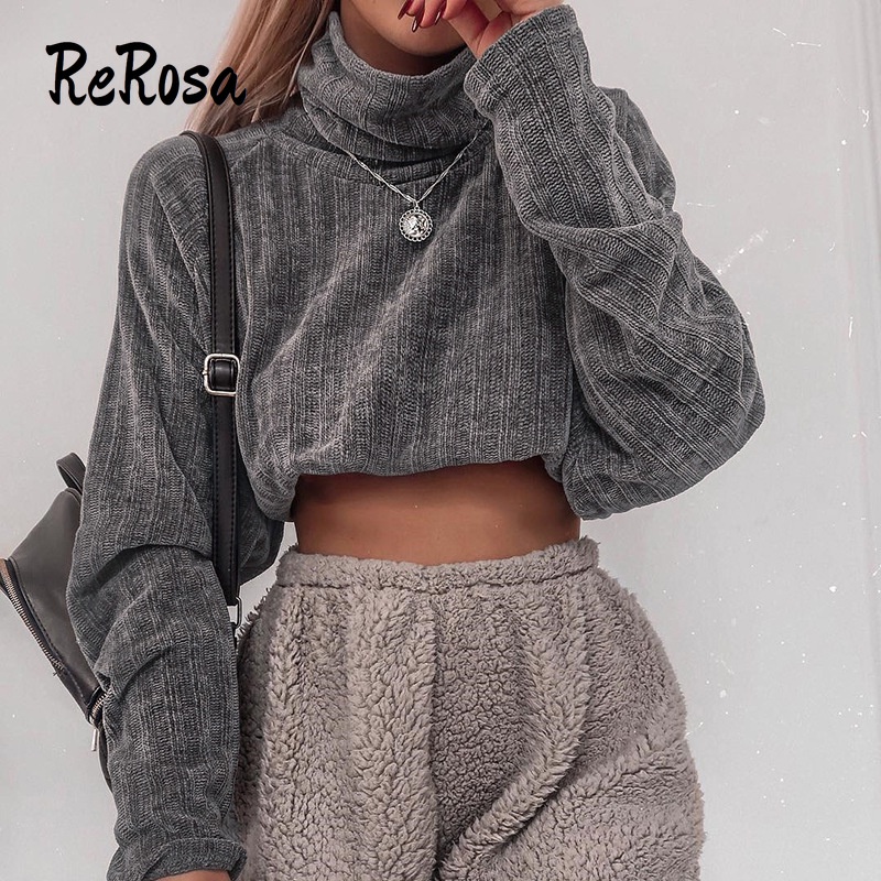 Áo Sweater Dệt Kim Cổ Cao Dáng Rộng Thiết Kế Trẻ Trung Cho Nữ 2021 | BigBuy360 - bigbuy360.vn