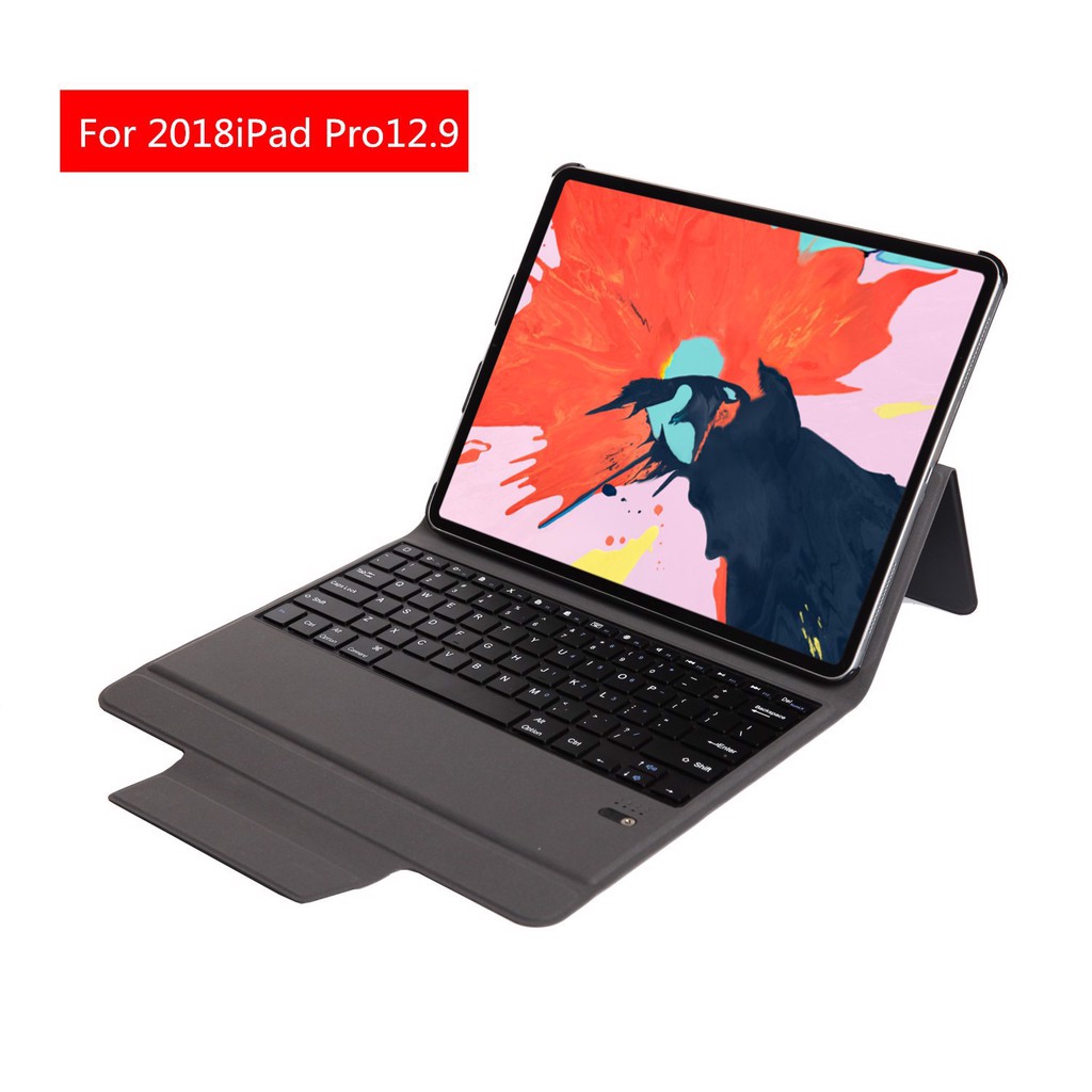 Bàn phím Bluetooth kèm bao da cho iPad Pro 12.9 2018 Aturos T1298 (Màu đen)