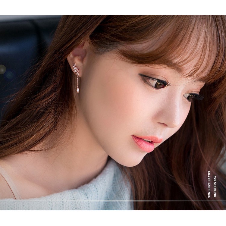 Bông Tai Nữ Dáng Dài Tạo Thiết Kế Thời Trang Độc Đáo