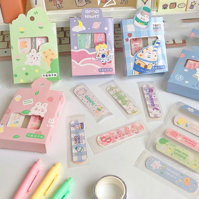 Set 20 Miếng Băng Cá Nhân Chống Thấm Nước Họa Tiết Hoạt Hình LL