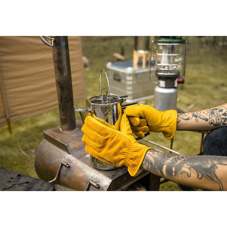 Găng tay da bò chống mòn, cách nhiệt phong cách Vintage NatureHike NH20FS041