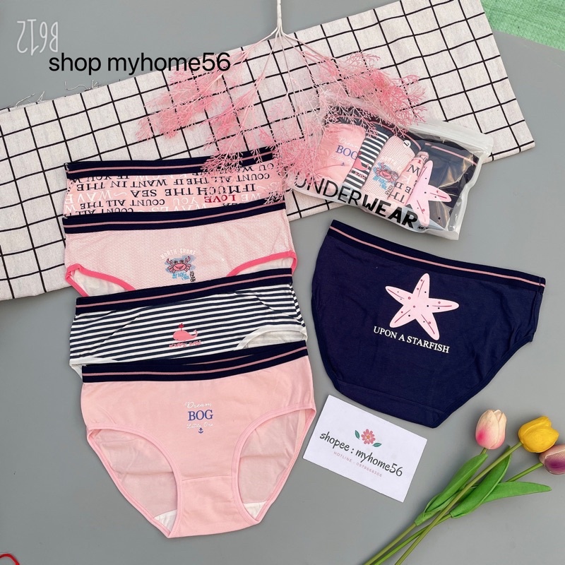 [SET 5c] Quần Lót kute dễ thương vải cotton hình ngôi sao