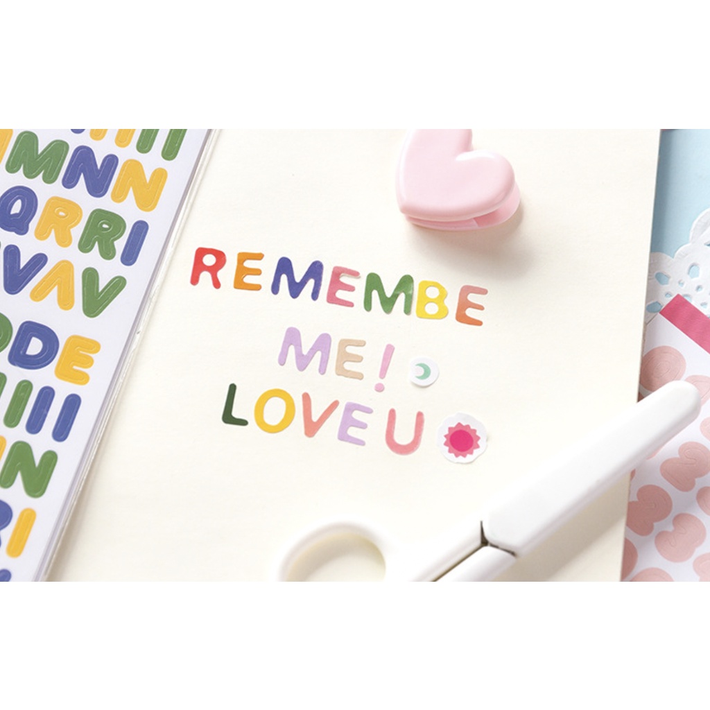 Sticker BẢNG CHỮ CÁI & SỐ - GALAXY PALETTE series