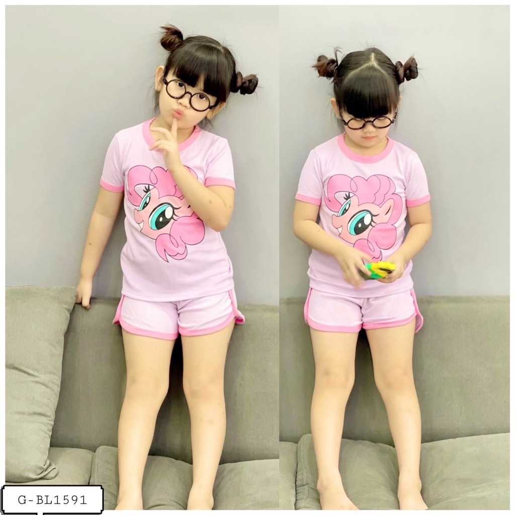 Bộ đùi viền phối hình bé gái - trai