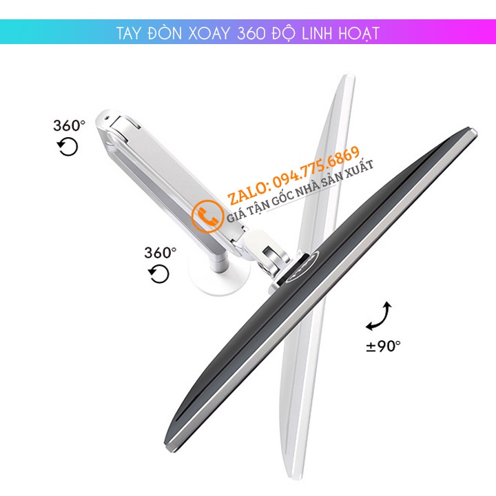 Giá Treo Màn Hình Máy Tính OZ 1 17 - 24 - 27 - 32 inch / Tay Treo Màn Hình Hợp Kim Nhôm [Cao Cấp Hơn NB F80 - NB F100A ]