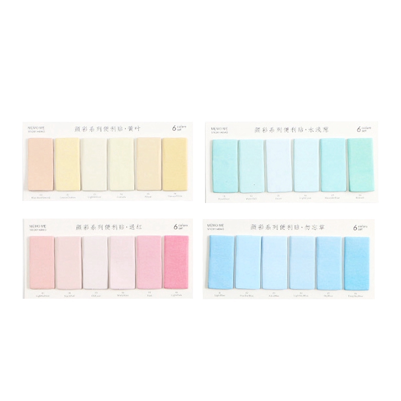 Set 120 miếng dán ghi chú hình chữ nhật nhỏ nhắn xinh xắn