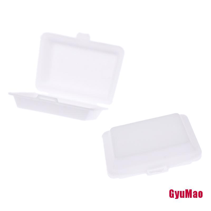 Bộ 2 Hộp Đựng Cơm Trưa Dùng Một Lần Trang Trí Nhà Búp Bê Tỉ Lệ 1:12