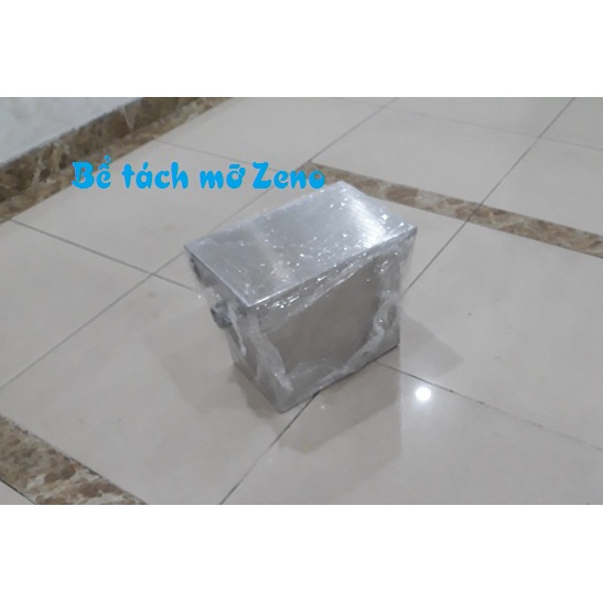 Bể tách mỡ 30lit, bể mỡ inox 30l