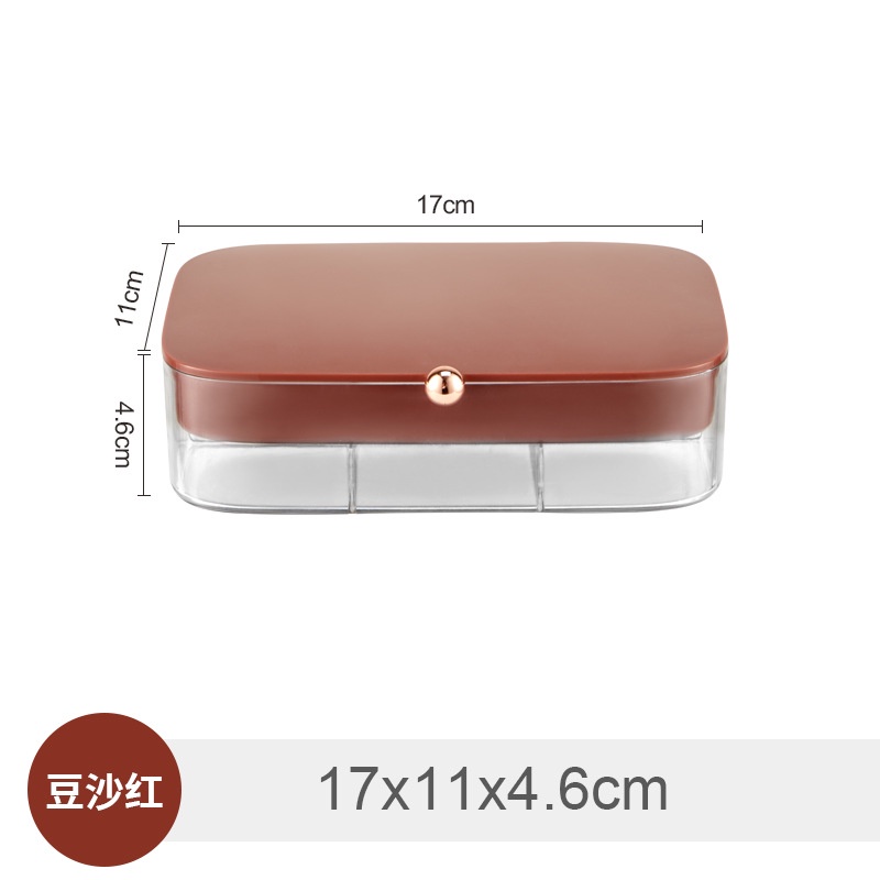 Hộp Đựng Trang Sức Hai Tầng Cỡ Lớn Chống Bụi Tiện Dụng